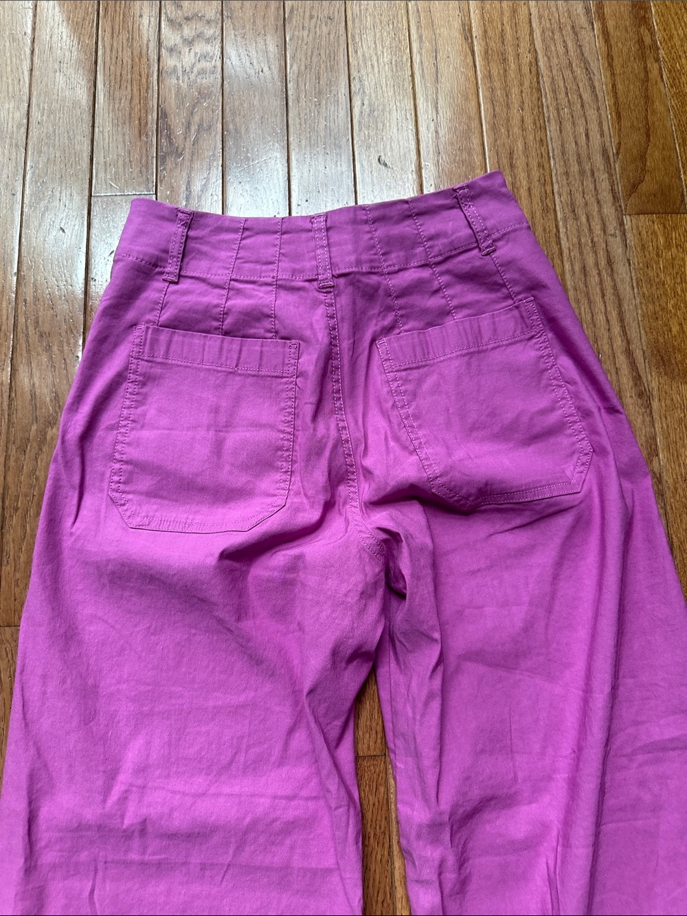 Maeve The Colette - Wide-Leg Cropped Pants in Bright Purple - Picture 4 of 5